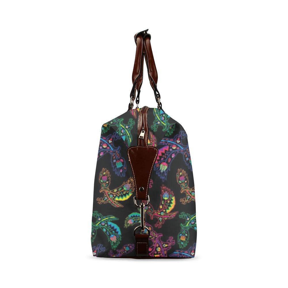 Neon Floral Eagles Classic Travel Bag