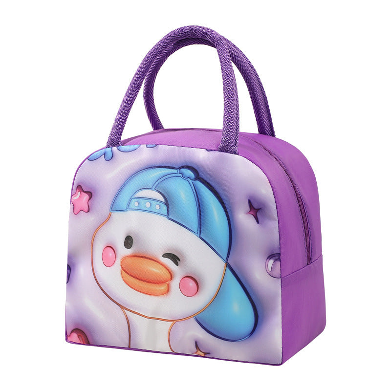 Wholesale Large Capacity 3D Pattern Cartoon Lunch Bag for Kids