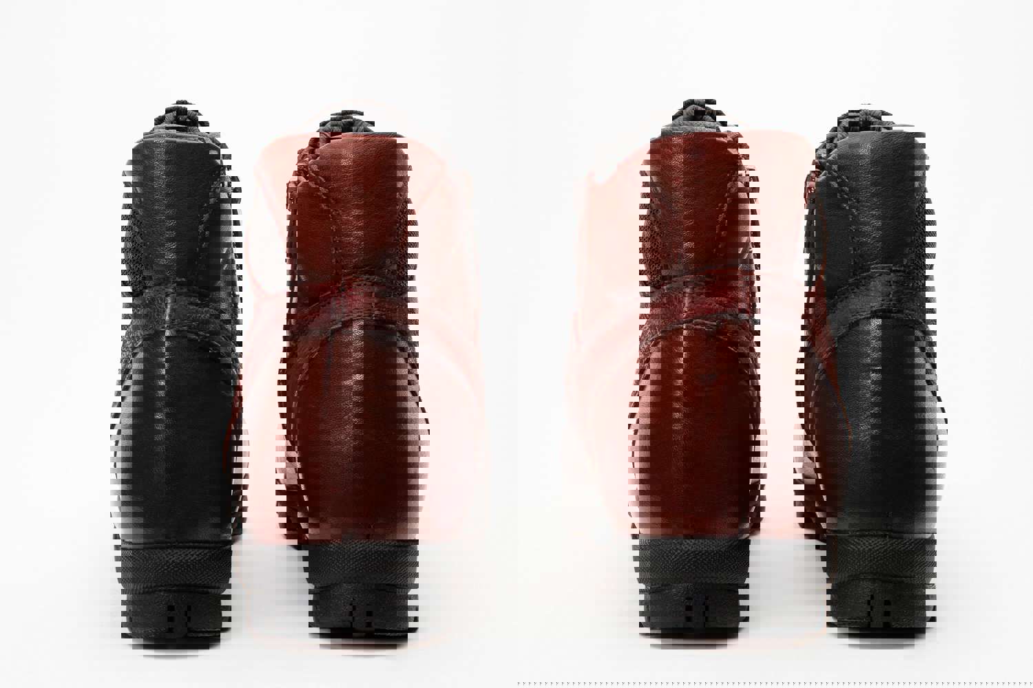 Houston Leather Burgundy Lace-Up Casual Men Boot with Zipper