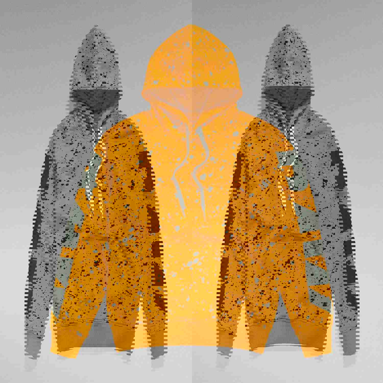 G Star Hoodie - Splatter Sleeve Graphic Hoodie for Men