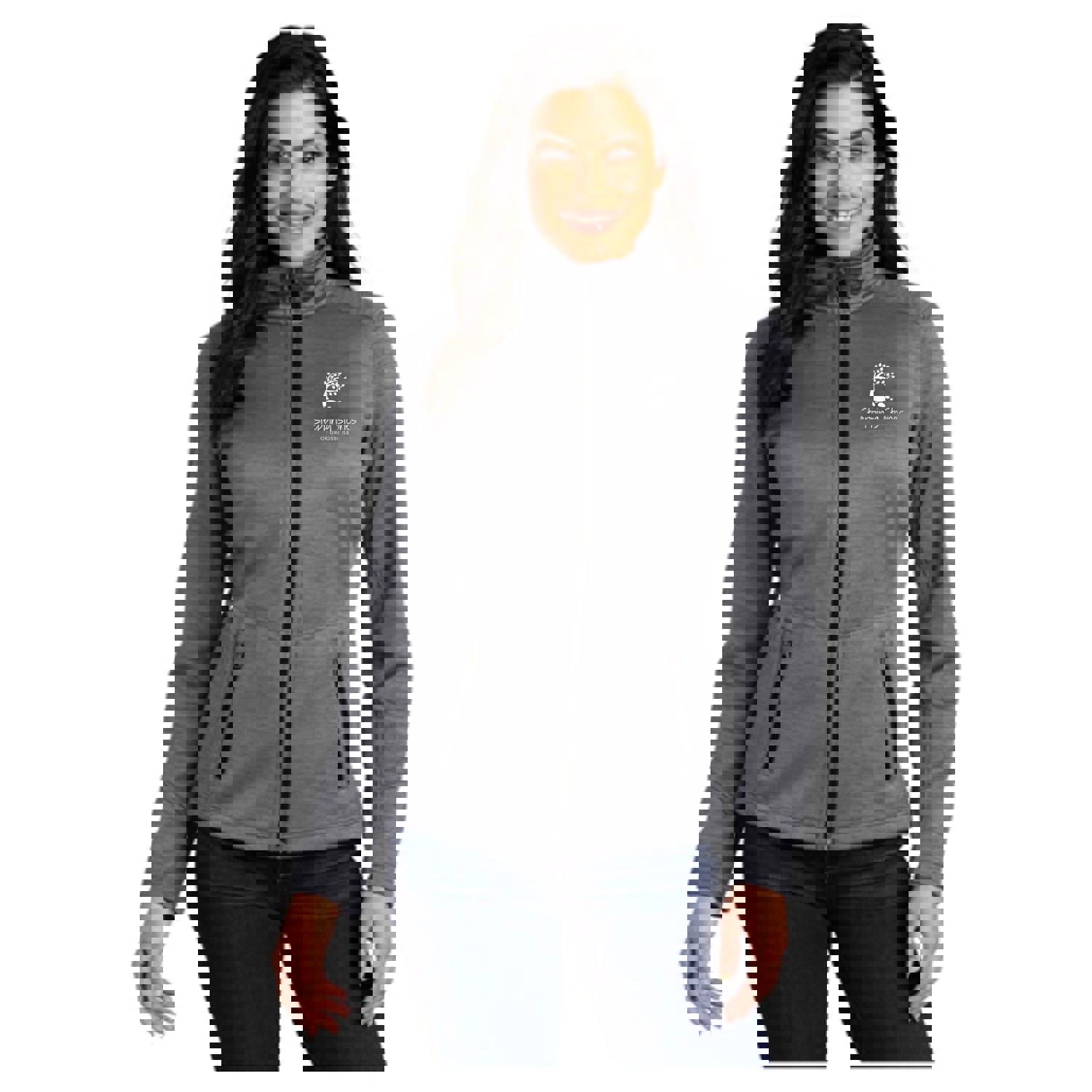 Port Authority® Ladies Digi Stripe Fleece Jacket