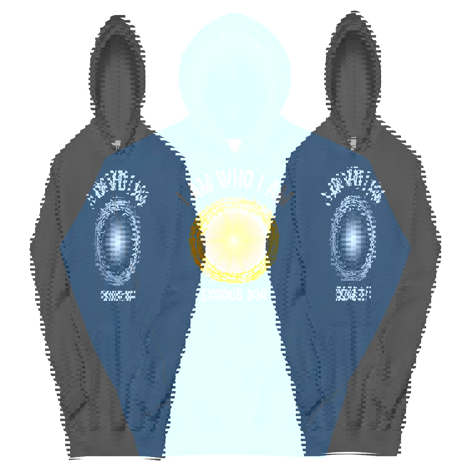 F&H Christian I Am Who I Am Men's Hoodie - Soft & Stylish