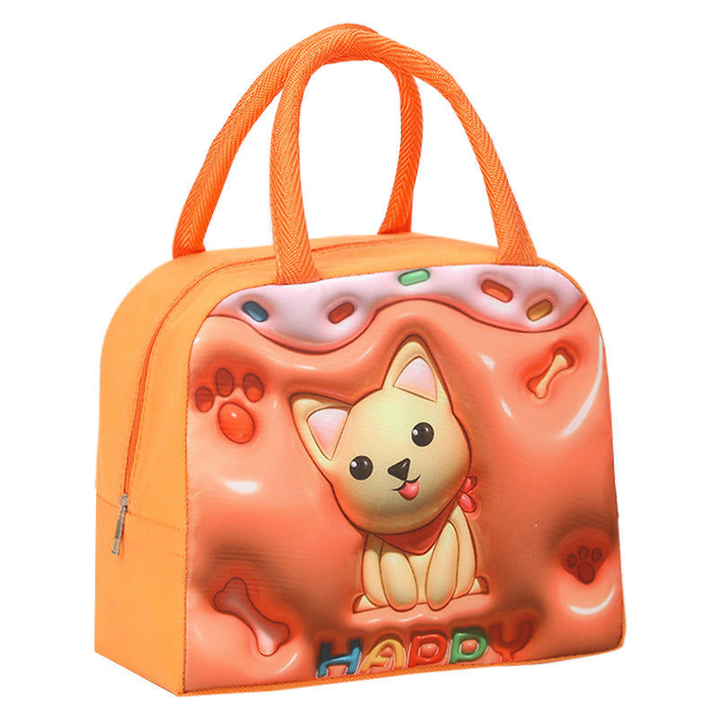 Wholesale Large Capacity 3D Pattern Cartoon Lunch Bag for Kids