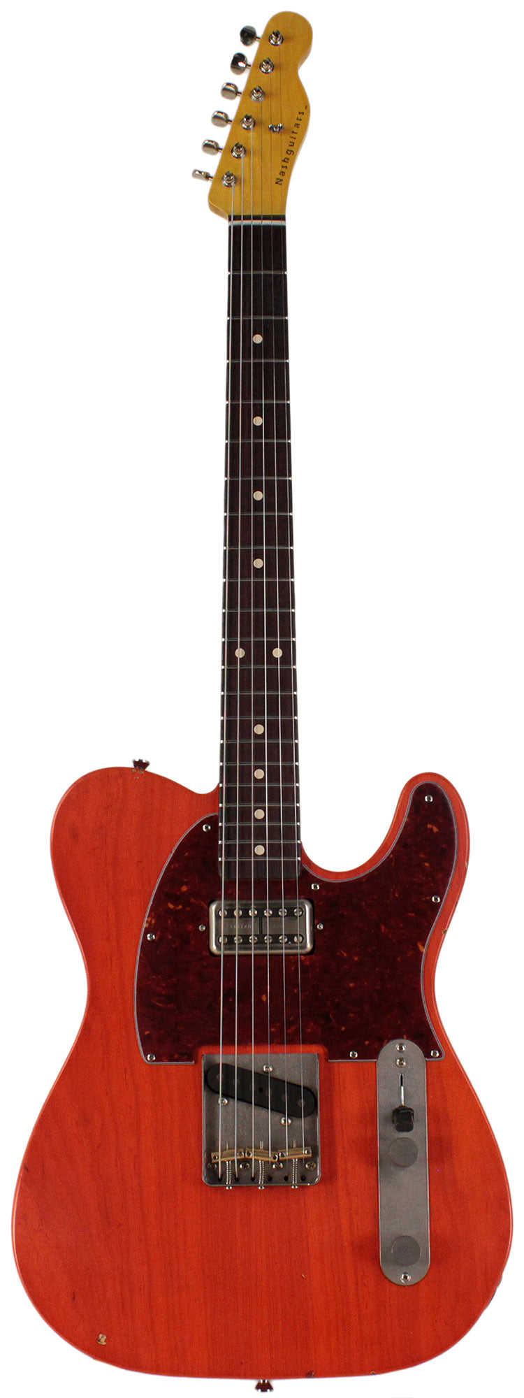 Nash T-63 Guitar with LollarTron Pickups in Gretsch Orange - Light Aging