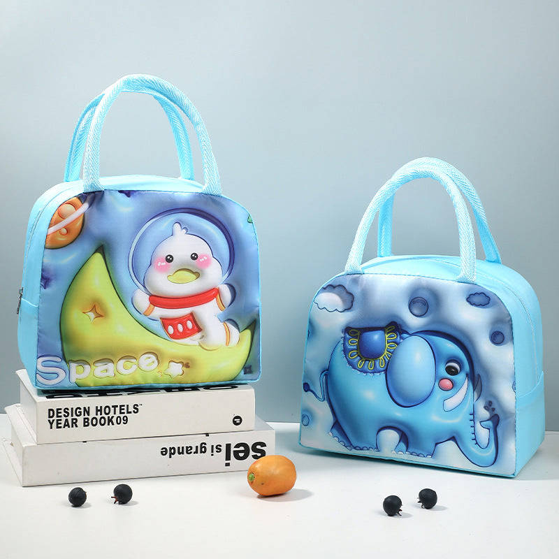 Wholesale Large Capacity 3D Pattern Cartoon Lunch Bag for Kids