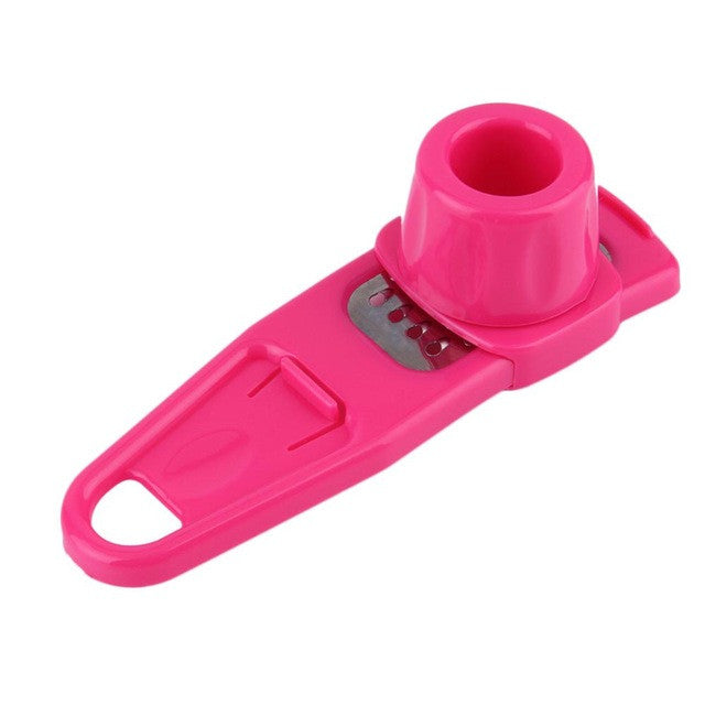 Multifunction Home Kitchen Plastic Stainless Steel Garlic Press Chopper Cutter