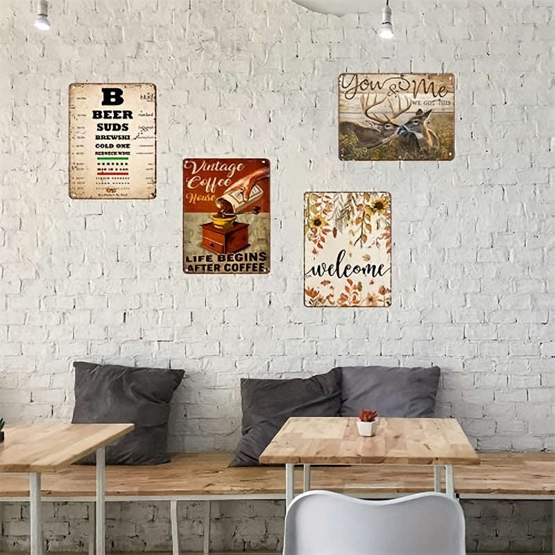 1pc Retro Thick Metal Tin Sign - Hands Massage Therapist Poster Wall Decoration for Home, Cafe, Bar, and More