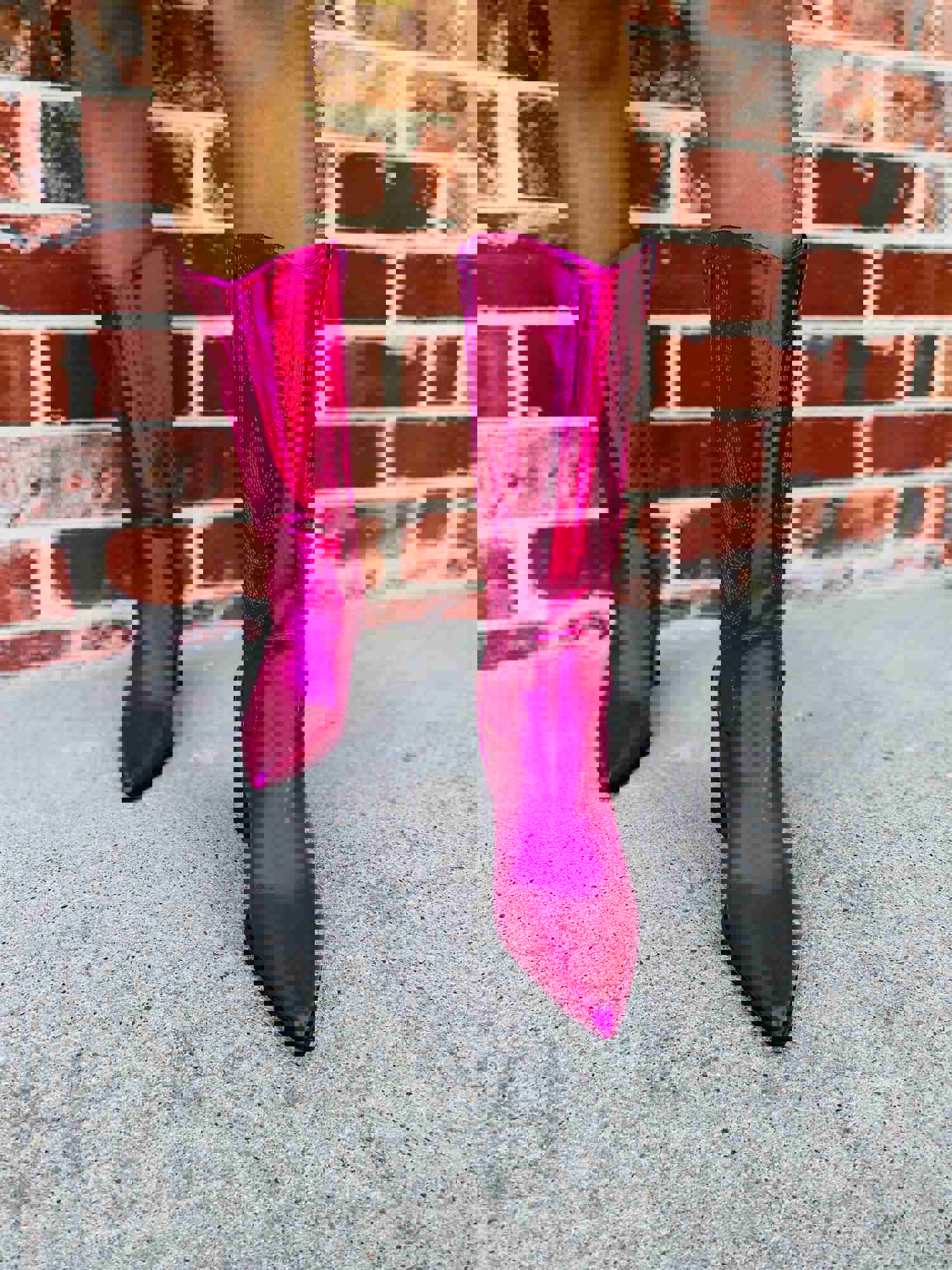 Fire & Icey Pink Metallic Cowgirl Boots