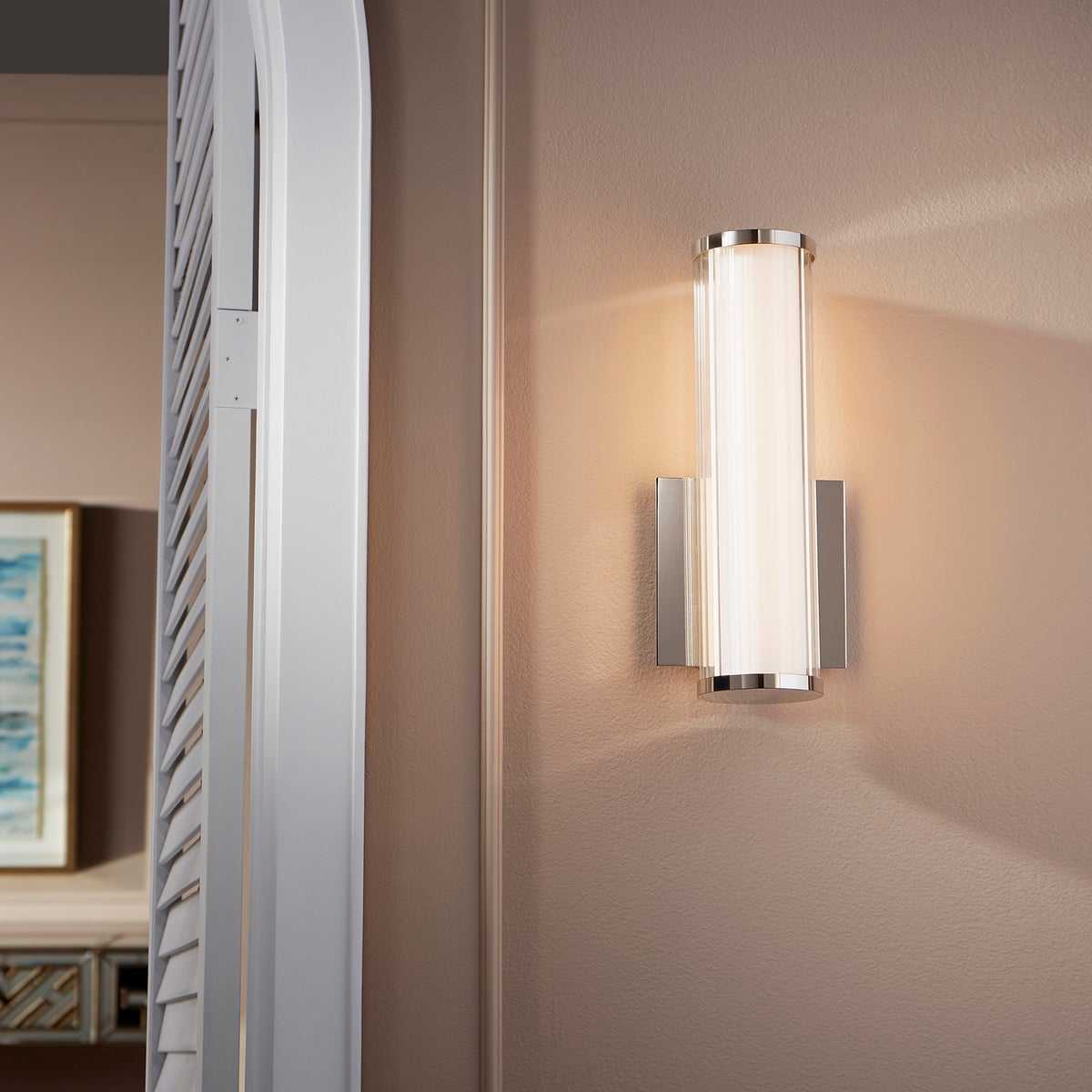 LED Wall Sconce by Quorum International - Energy-Efficient 9W LED Lamp, Sleek Modern Design