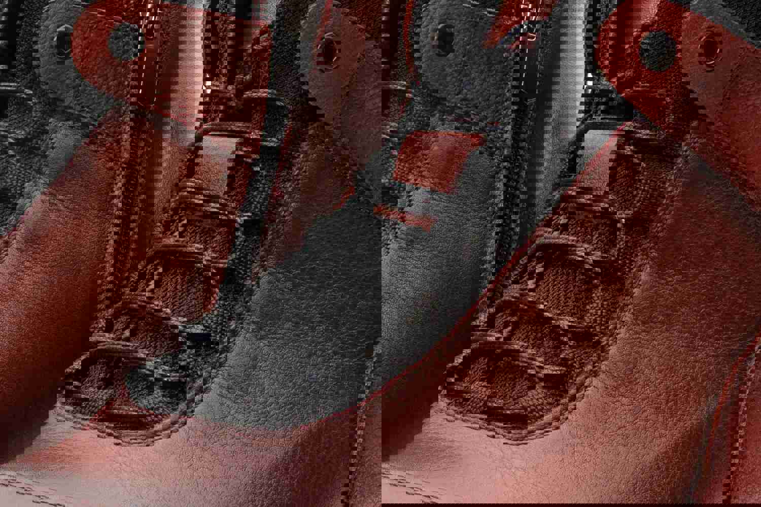 Houston Leather Burgundy Lace-Up Casual Men Boot with Zipper