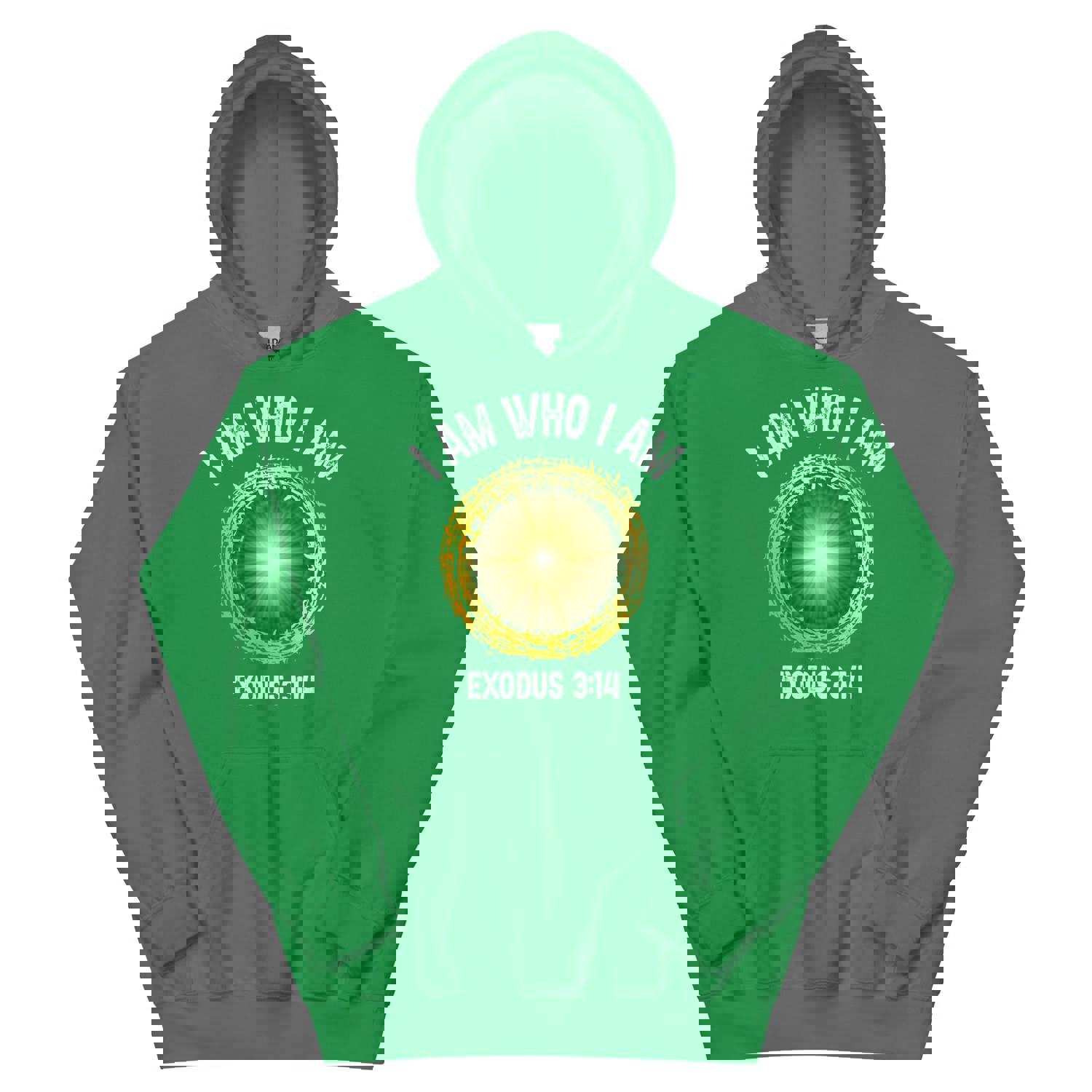 F&H Christian I Am Who I Am Men's Hoodie - Soft & Stylish