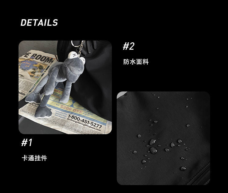 Lkblock Japanese Functional Nylon Sling Bag for Women - Large Capacity Casual Crossbody Messenger Bag