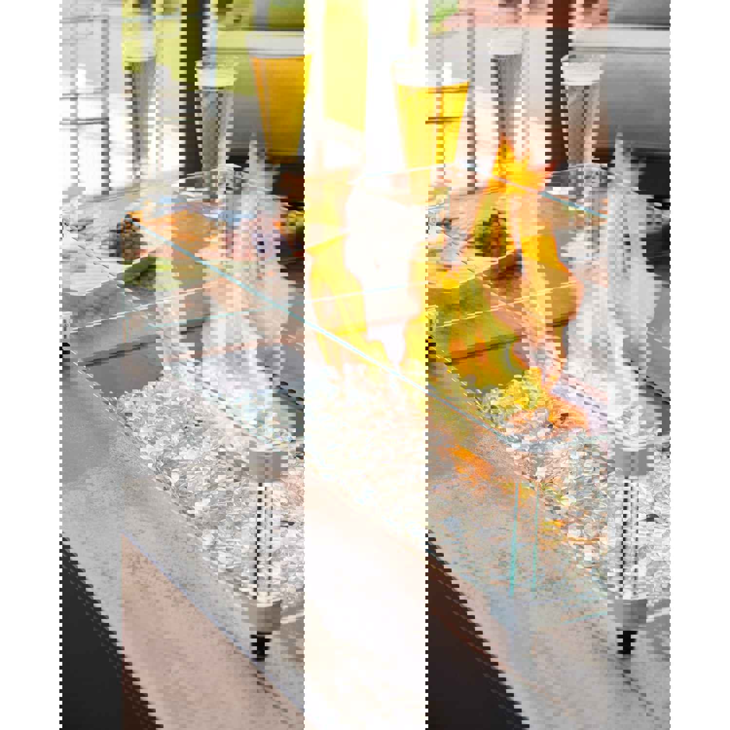 The Outdoor GreatRoom Company Kinney Rectangular Gas Fire Pit Table | KN-1224