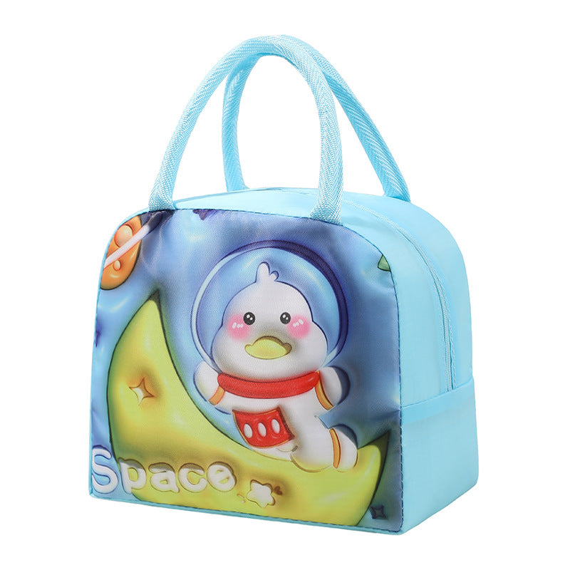 Wholesale Large Capacity 3D Pattern Cartoon Lunch Bag for Kids