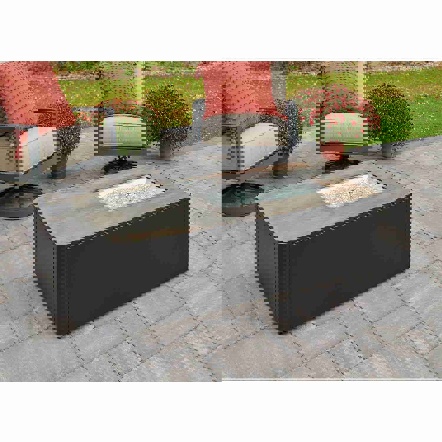 The Outdoor GreatRoom Company Kinney Rectangular Gas Fire Pit Table | KN-1224