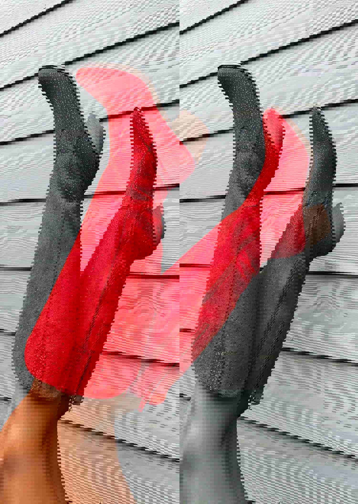 Fireball Rhinestone Cowgirl Boots - Knee High Suede with Sparkle