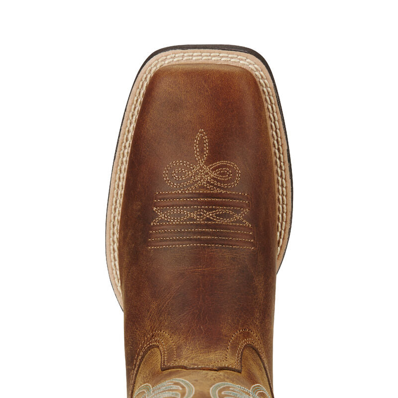 Ariat Round Up Wide Square Toe Western Boot