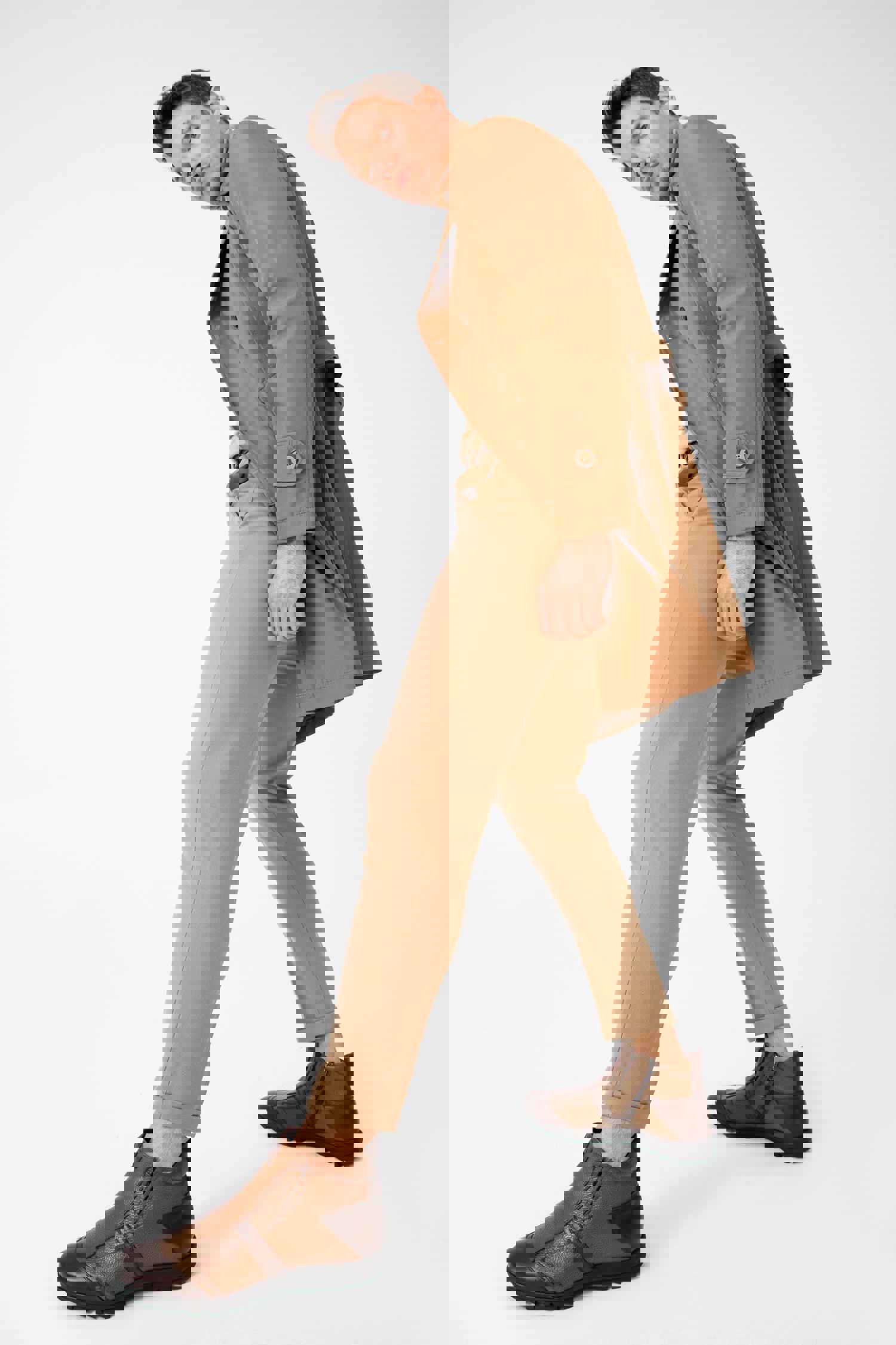 Montreal Classic Brown Leather Casual Zip-Up Ankle Boot for Men