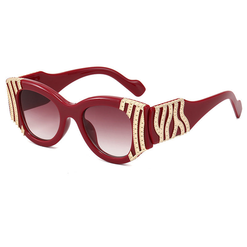 Net Red Sunglasses Female Ins Trend Fashion Sunglasses Female Leopard Glasses