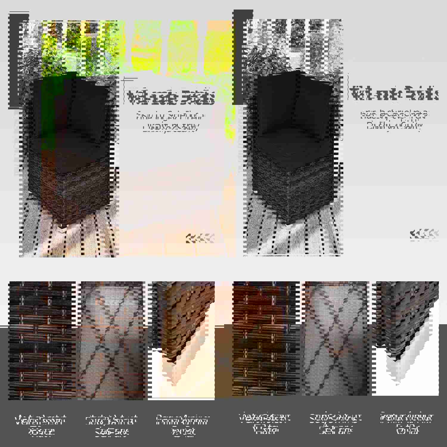 Tangkula 7-Piece Patio Furniture Set with 42" Fire Pit Table (60,000 BTU)