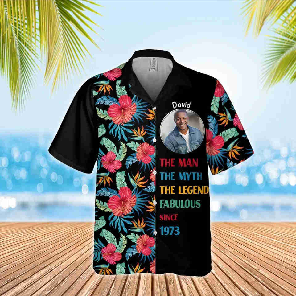 Custom Birthday Hawaiian Shirts for Men Turning 50