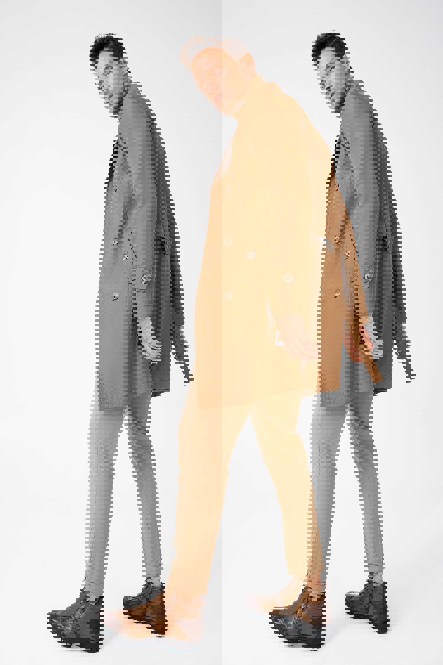 Montreal Classic Brown Leather Casual Zip-Up Ankle Boot for Men