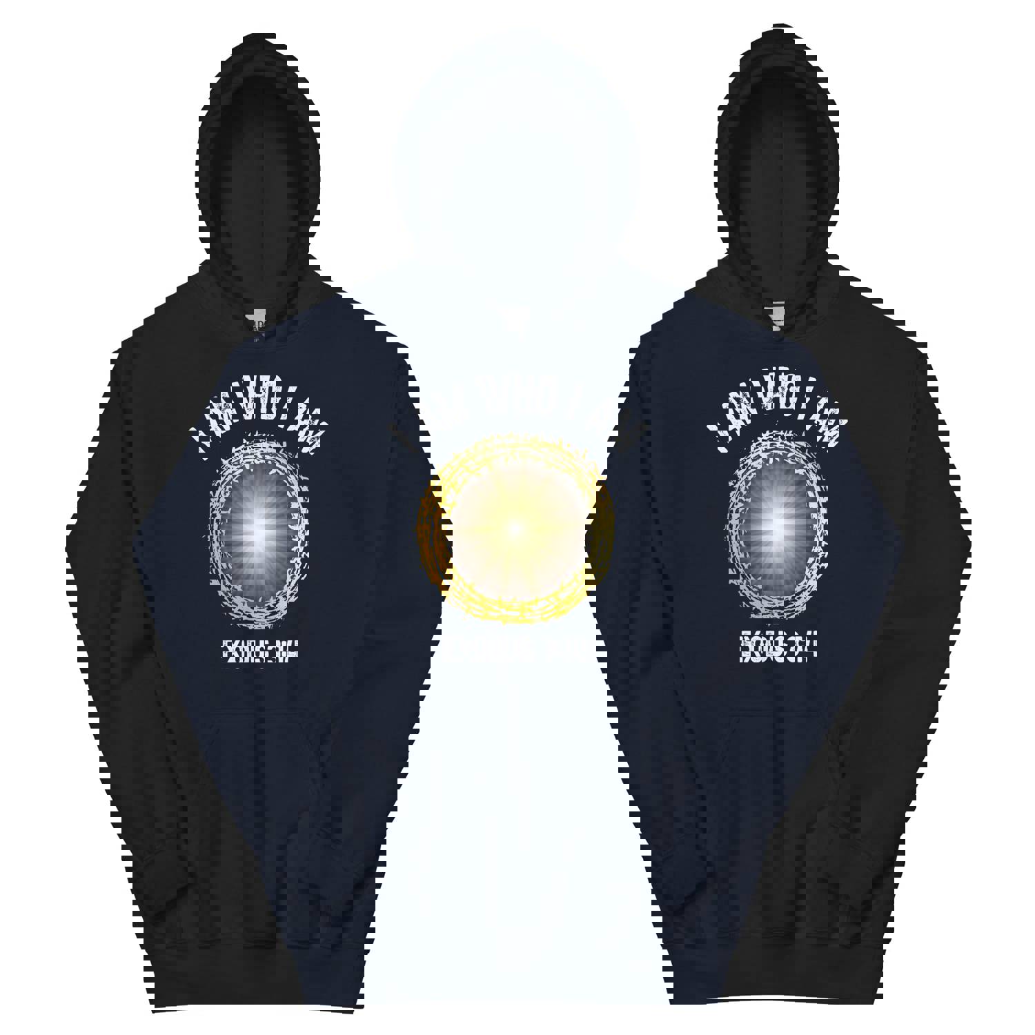 F&H Christian I Am Who I Am Men's Hoodie - Soft & Stylish