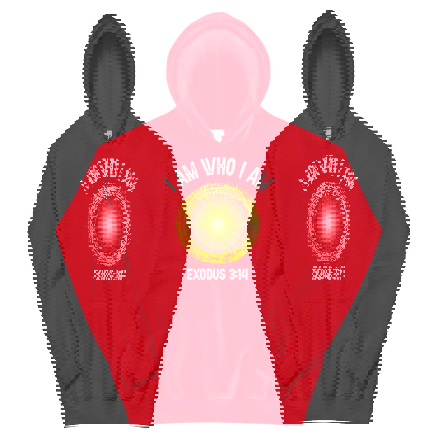 F&H Christian I Am Who I Am Men's Hoodie - Soft & Stylish