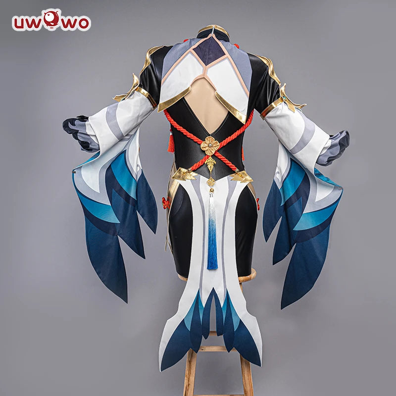 UWOWO Shenhe Cosplay Costume - Genshin Impact Liyue Cryo Shen He Outfit for Halloween & Christmas
