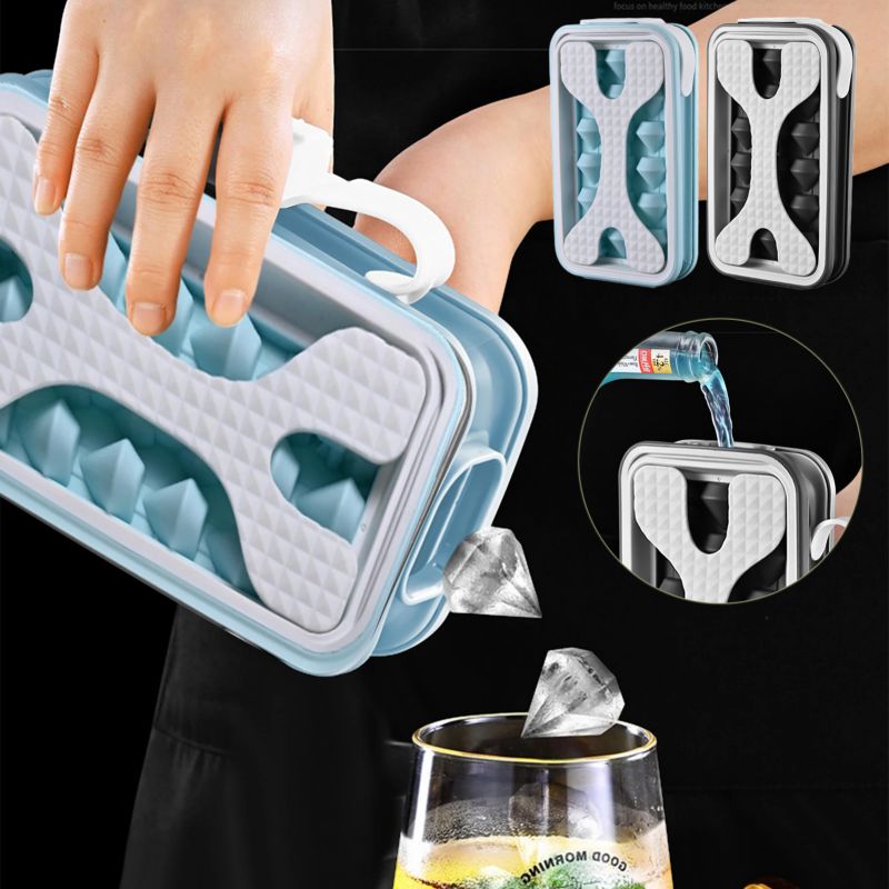 2-in-1 Portable Silicone Ice Ball Mold & Water Bottle - Creative Ice Cube Maker for Summer Drinks