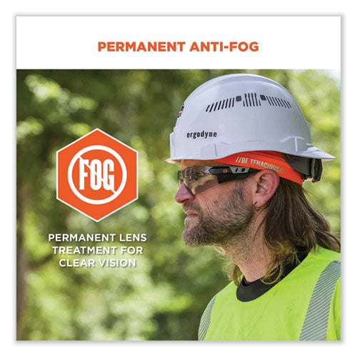 Skullerz Saga Frameless Safety Glasses - Black Nylon Impact Frame with Polycarb Lens