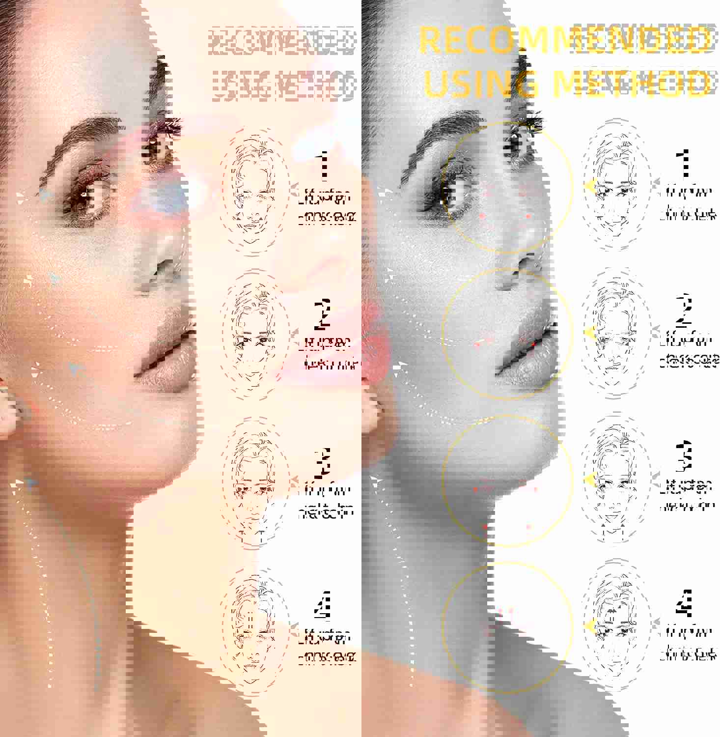 3 Modes Neck Beauty Device Facial Massager for Wrinkle Removal & Face Lift