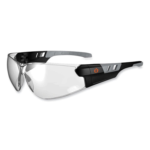 Skullerz Saga Frameless Safety Glasses - Black Nylon Impact Frame with Polycarb Lens