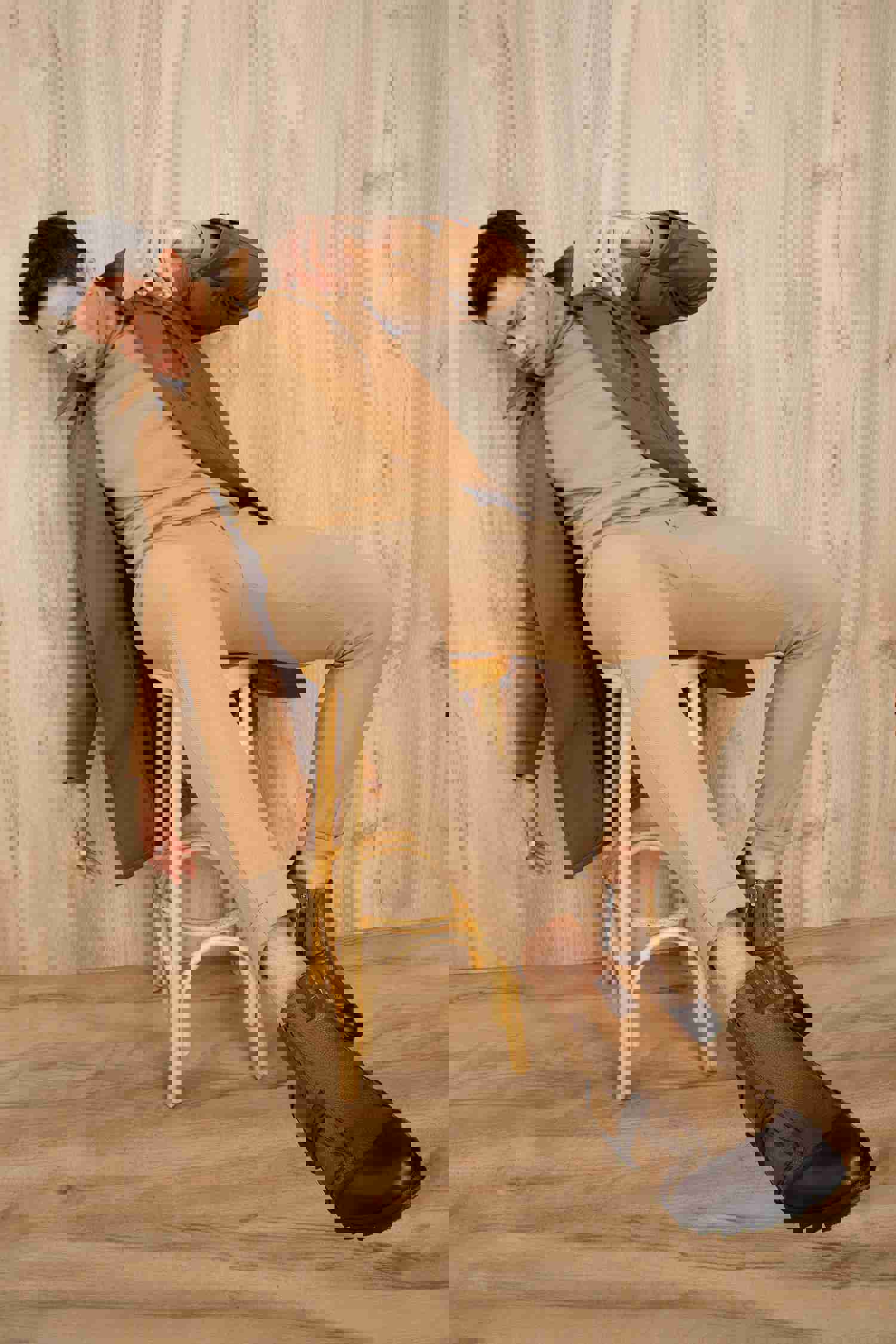 Montreal Classic Brown Leather Casual Zip-Up Ankle Boot for Men