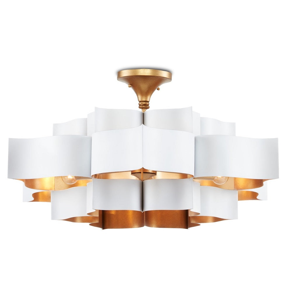 Grand Lotus 30 White Pendant Light