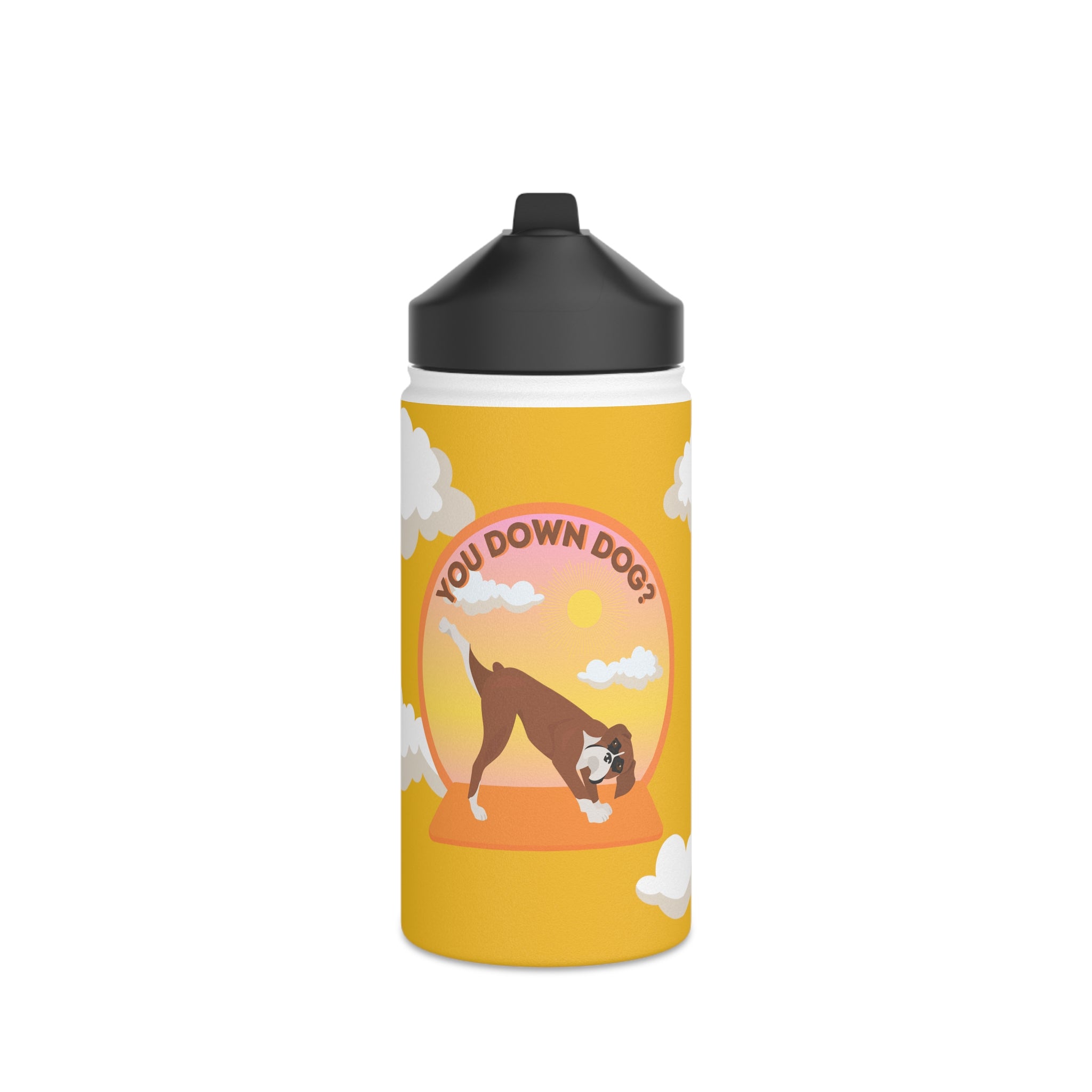 You Down Dog? Boxer in the Clouds 20 oz Insulated Travel Mug