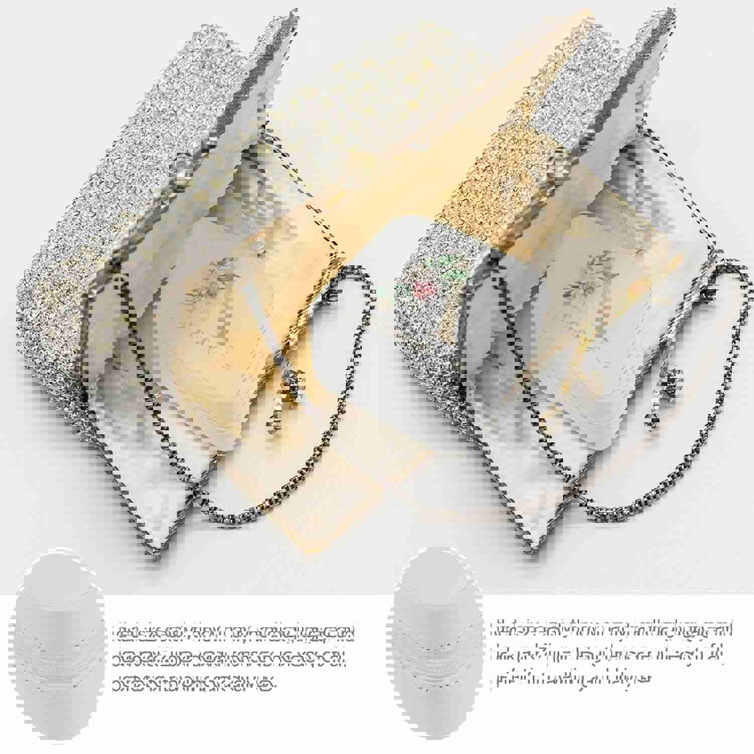 Custom Name & Initials Travel Makeup Box Jewelry Storage Organizer for Women