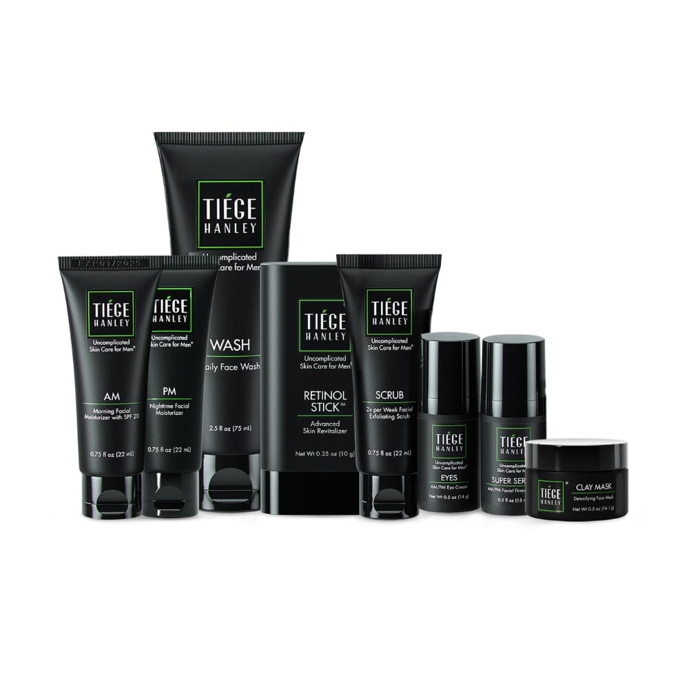 Tiege Hanley Men's Skin Care Set - Level 5 (Complete Routine for Hydration & Anti-Aging)