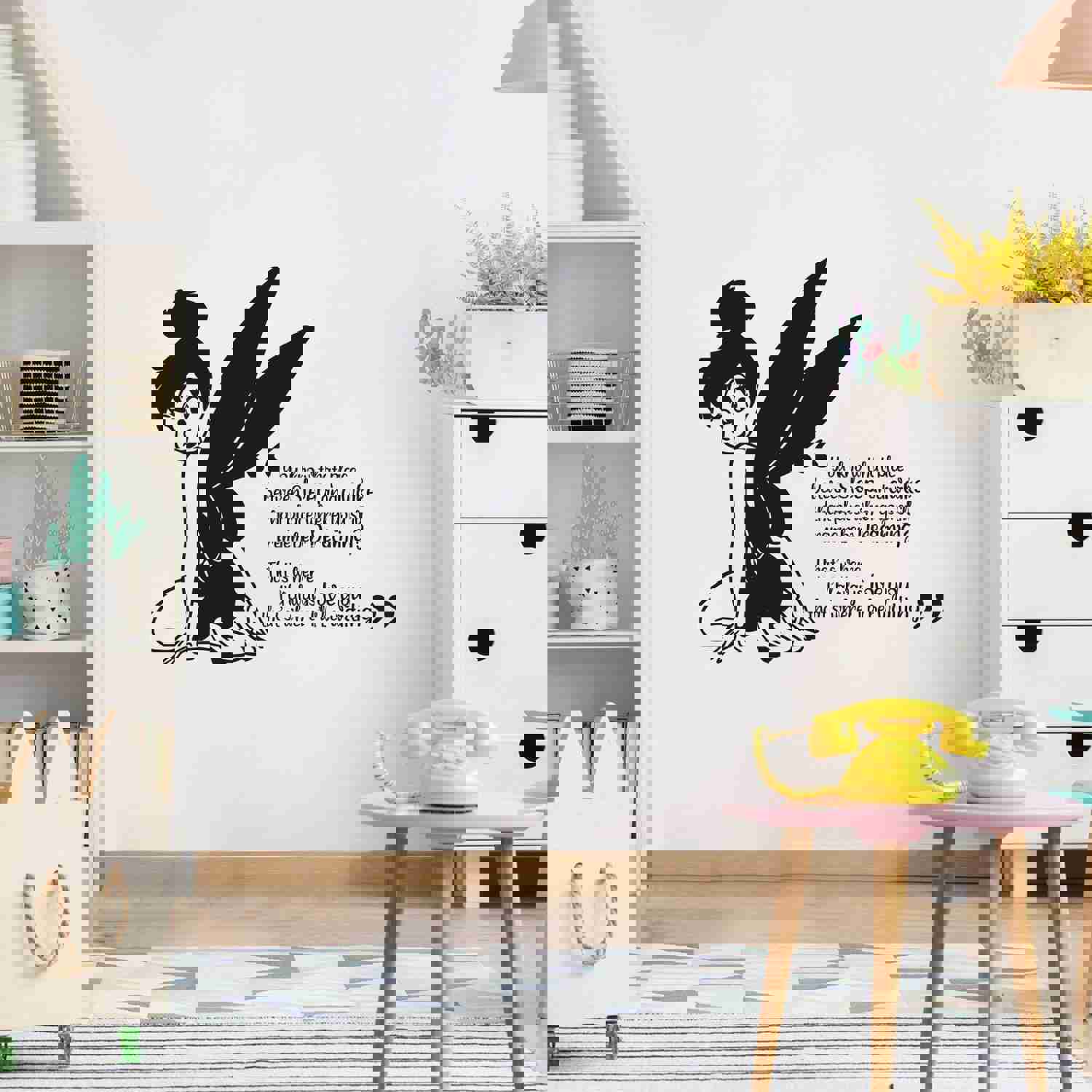 Girls Quotes Vinyl Wall Art Sticker Decal - That Place Where You Still Remember Dreaming