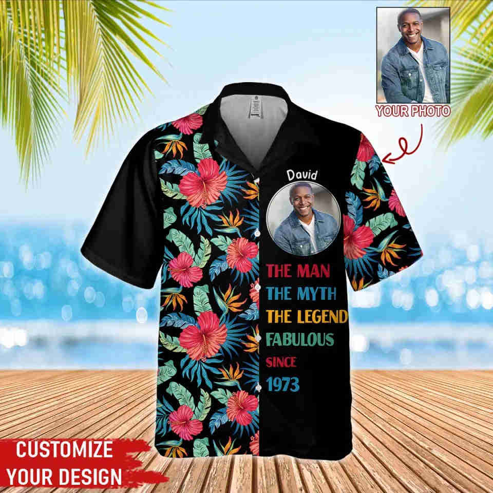 Custom Birthday Hawaiian Shirts for Men Turning 50