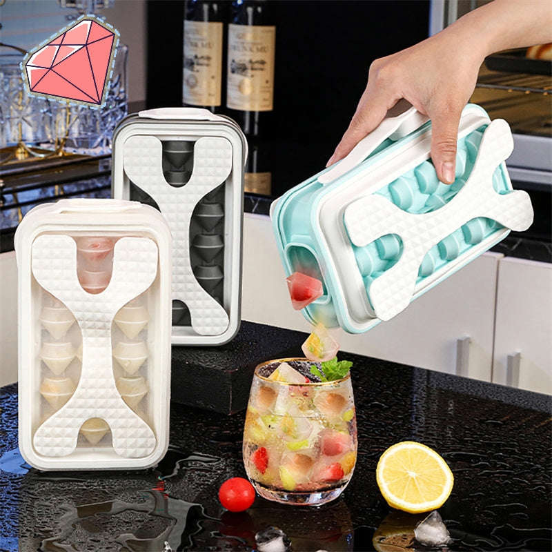 2-in-1 Portable Silicone Ice Ball Mold & Water Bottle - Creative Ice Cube Maker for Summer Drinks