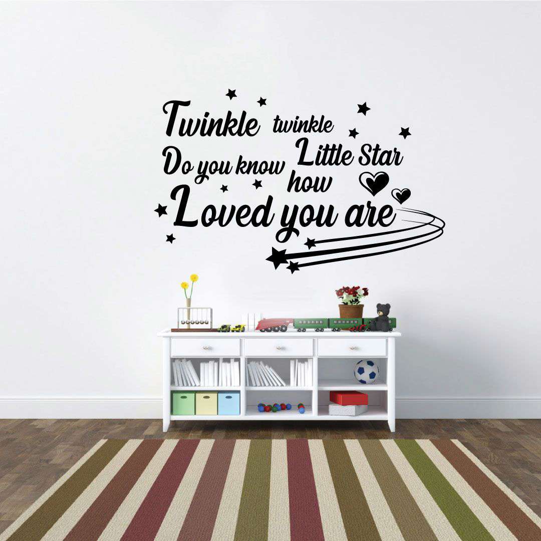 Inspirational Quote Vinyl Wall Sticker Decal - Do You Know How Loved You Are