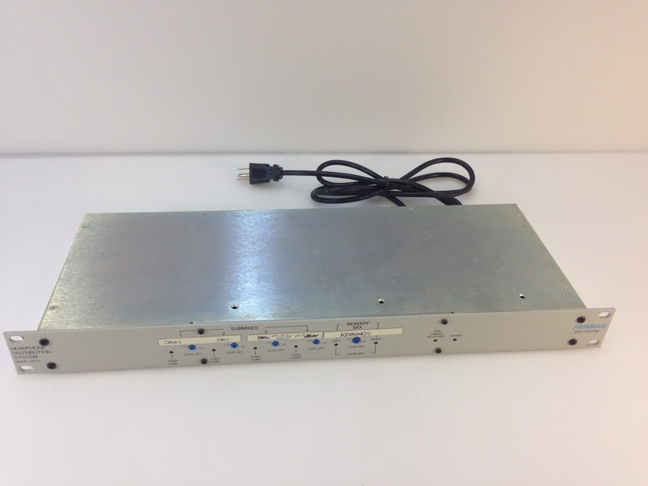 Furman HDS-6 Headphone Audio Distribution Amp Signal Processing