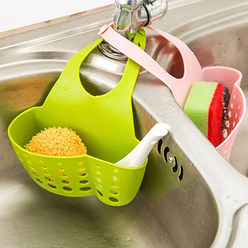 Cute Kawaii Kitchen Portable Hanging Drain Bag for Sink Storage
