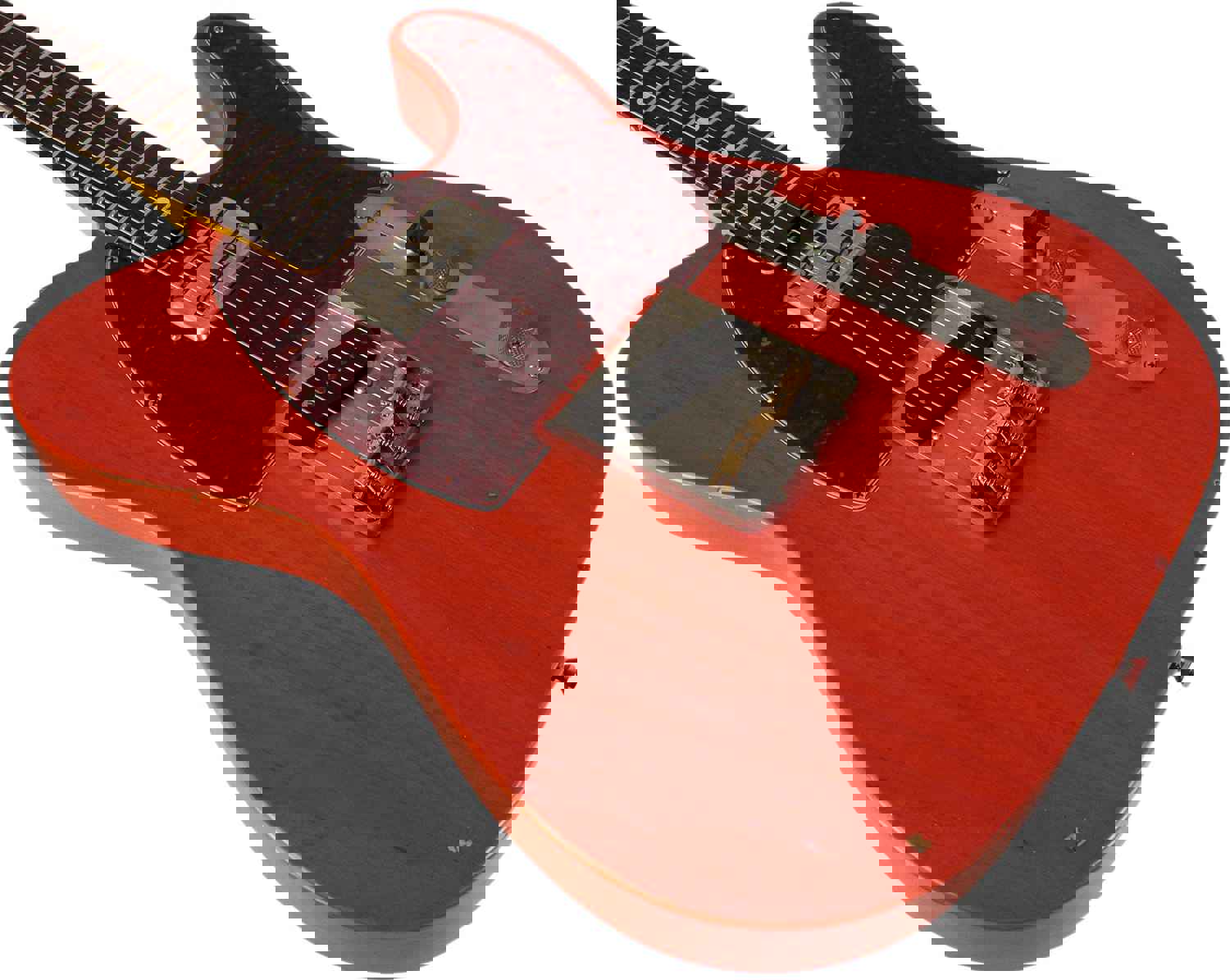 Nash T-63 Guitar with LollarTron Pickups in Gretsch Orange - Light Aging