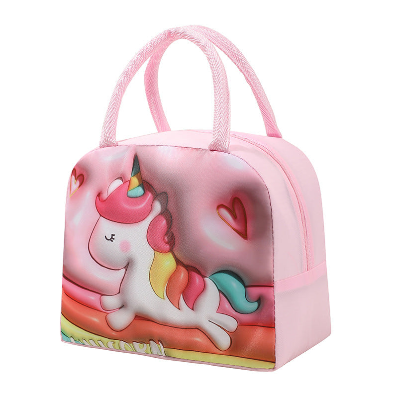 Wholesale Large Capacity 3D Pattern Cartoon Lunch Bag for Kids