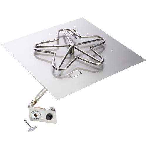 HPC Fire 18 Square Flat Pan Fire Pit Insert PENTA18FPK-SQ-NG