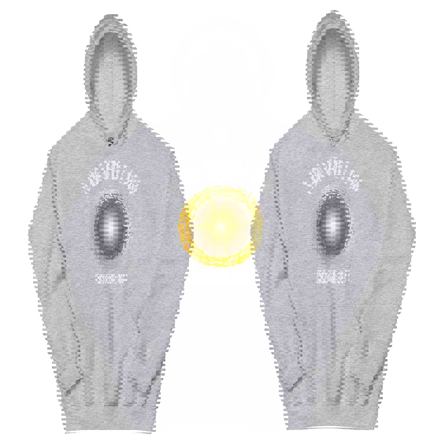 F&H Christian I Am Who I Am Men's Hoodie - Soft & Stylish