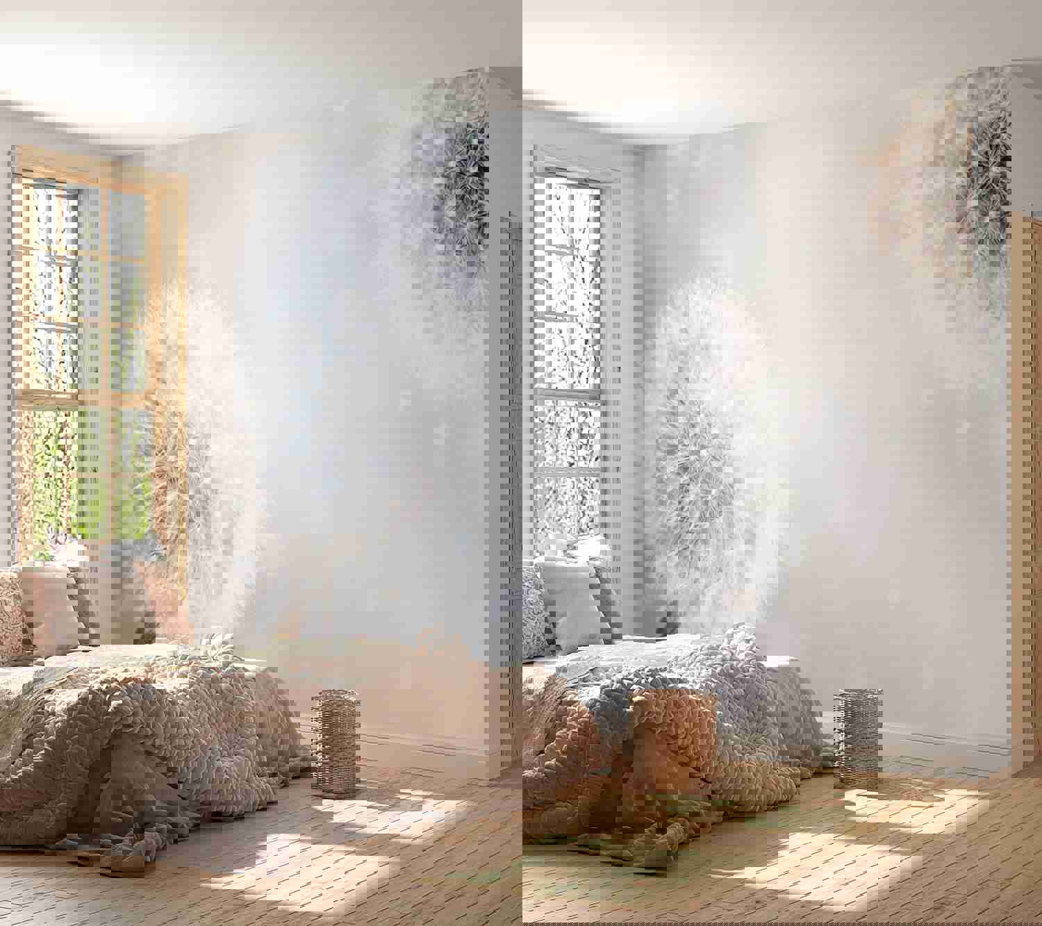 Peel & Stick Floral Wall Mural - Unpredictable Moments - Removable Wall Decals