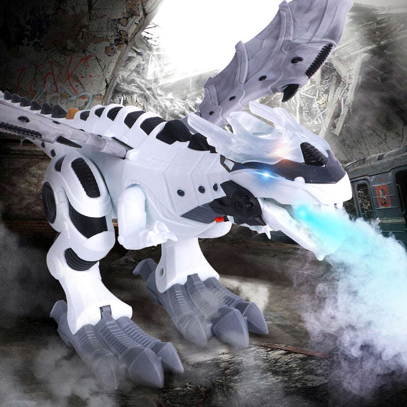 Electronic Walking Dragon Toy with Fire Breathing, Water Spray, Light and Sound Effects